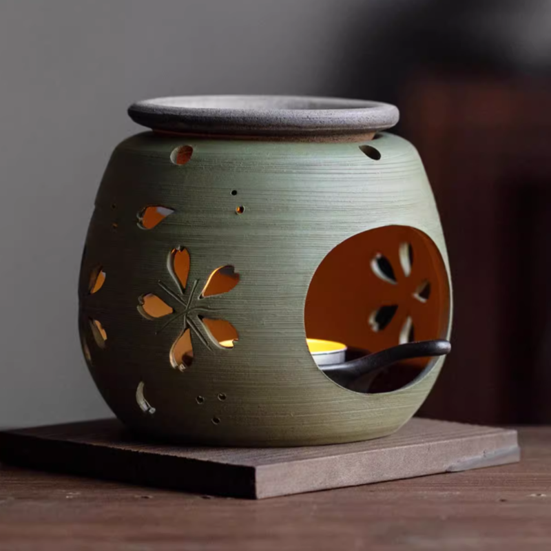Tokoname Ware Shiryugama Chakoro Tea Incense Burner – Hikari Spirits