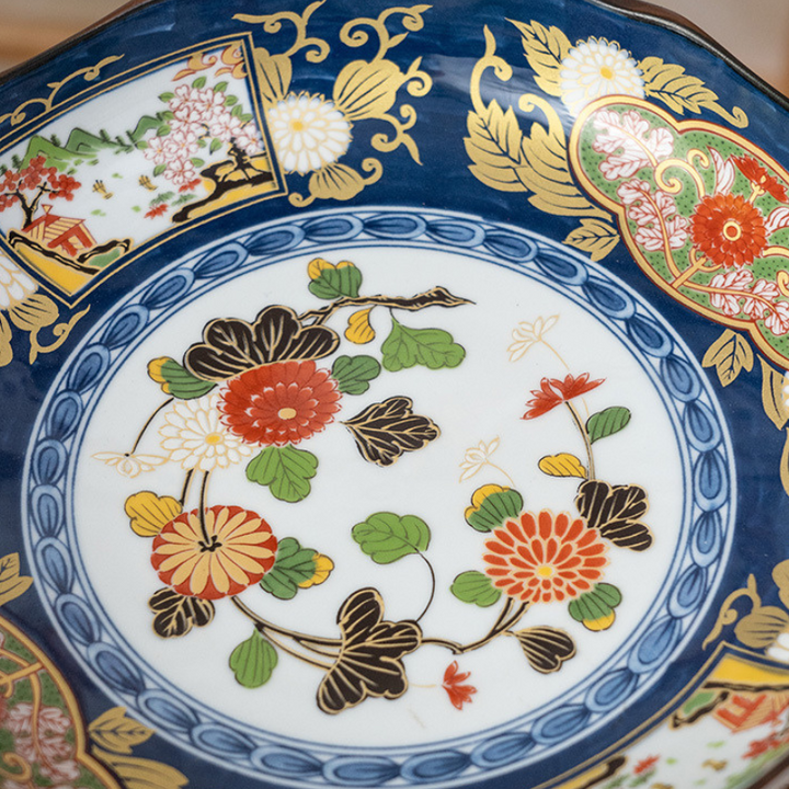 Mino Ware Vintage Ko-Imari Plate Gift Set