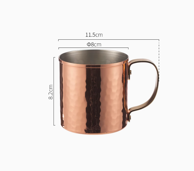 Shimoyama Copper Hammered Pattern Coffee Mug - Coffee Sets - Hikari Spirits