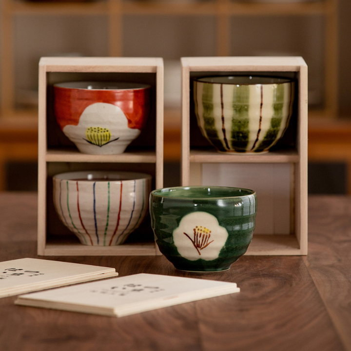 Hatsuichi Hand-Painted Rice Bowl Gift Set