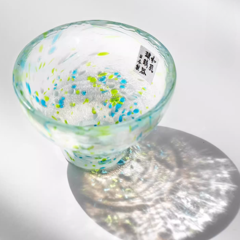 Toyo-Sasaki Colored Glass Sake Cups Housewarming Gift