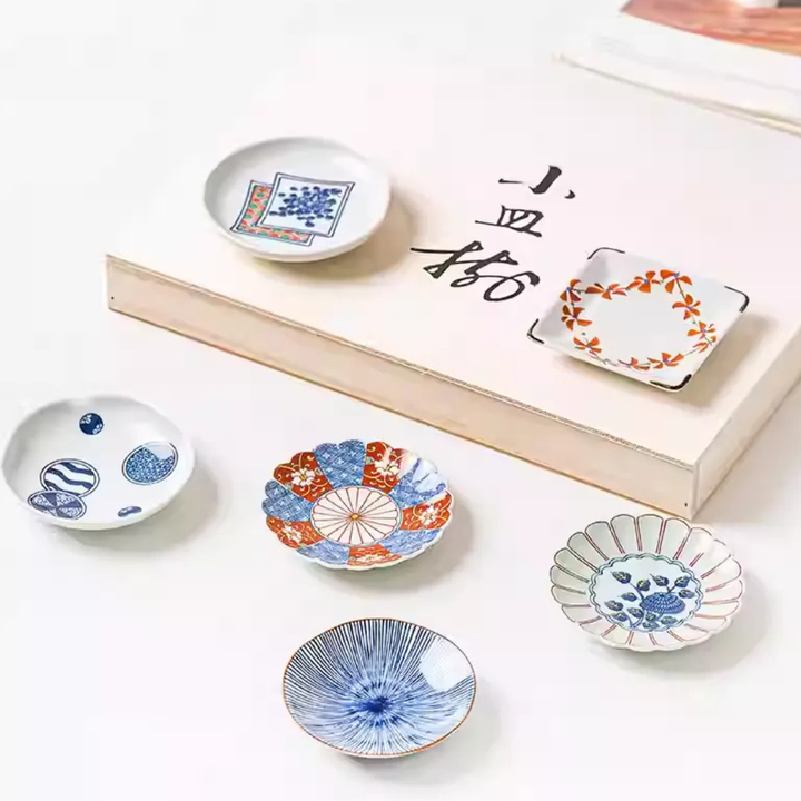 Arita Ware Blue & White Bean Soy Dish