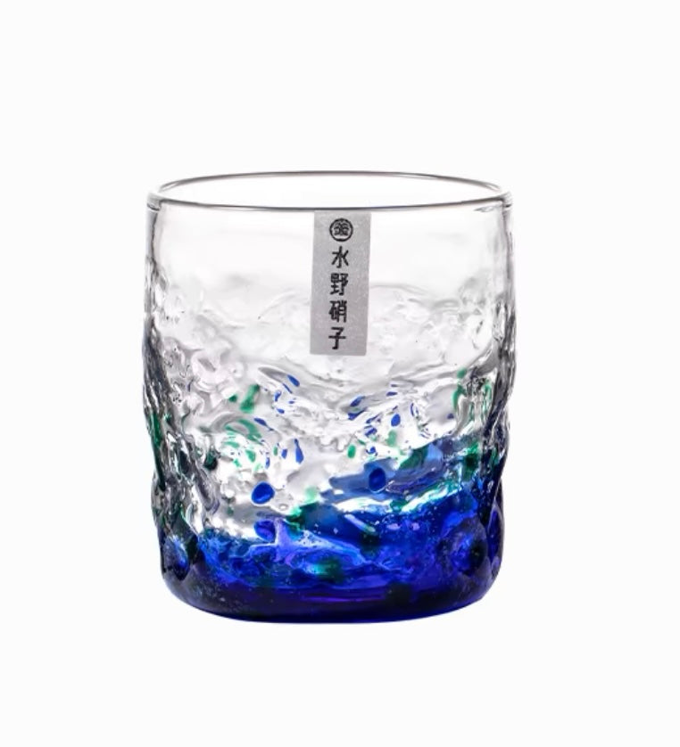 Mizuno Glass Starry Night Glow Whisky Glass - Whisky Glasses - Hikari Spirits