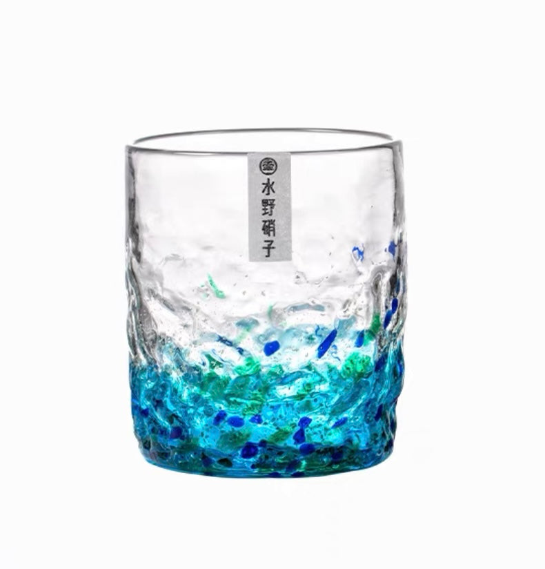 Mizuno Glass Starry Night Glow Whisky Glass - Whisky Glasses - Hikari Spirits