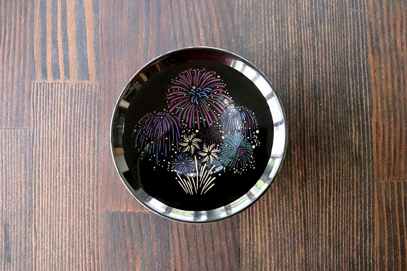 Marumo Takagi Fireworks Cold-Sensitive Sake Cup - Japanese sake cup - Hikari Spirits