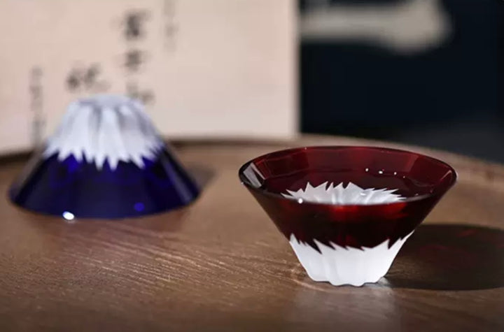 Tajima Mount Fuji Sake Cup Set - Japanese sake cup - Hikari Spirits