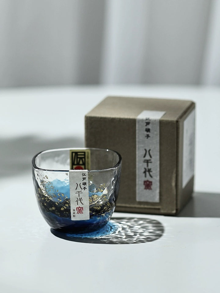 Toyo-Sasaki Gold Leaf Starry Sky Cup - Japanese sake cup - Hikari Spirits