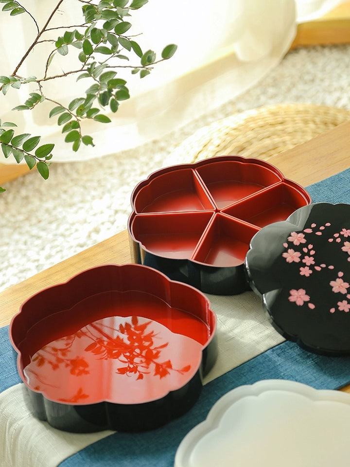 Yamanaka Shikki Sakura Snack Bento Box - Bento - Hikari Spirits