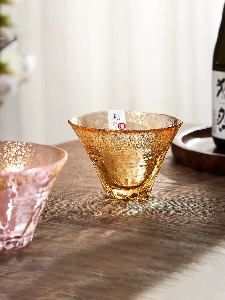 Toyo-Sasaki Mount Fuji Cherry Blossom Sake Cup - Japanese sake cup - Hikari Spirits