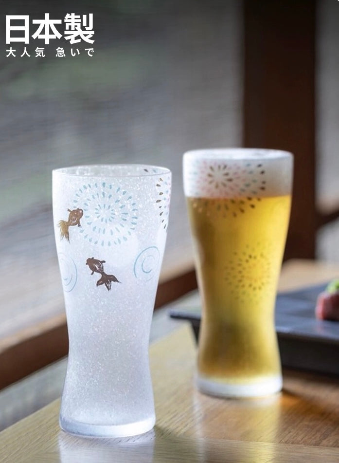 Aderia Creative Frosted Beer Glass - Beer Glass - Hikari Spirits