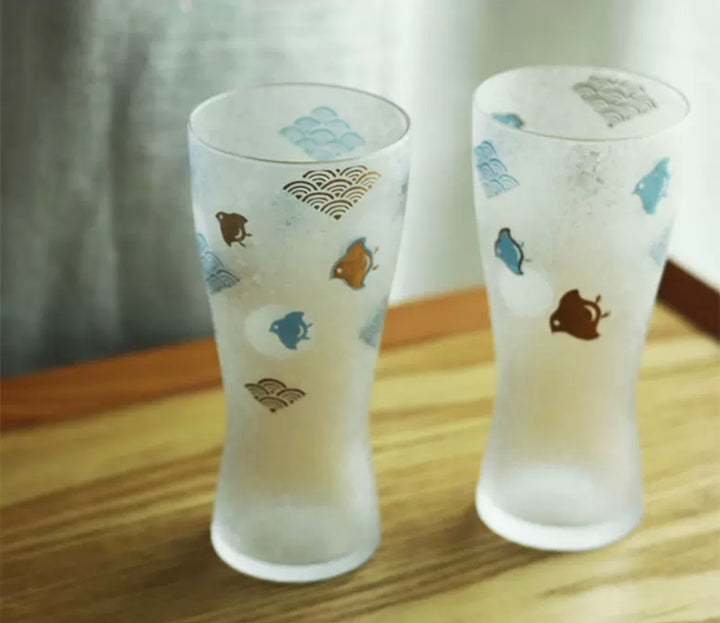 Aderia Creative Frosted Beer Glass - Beer Glass - Hikari Spirits