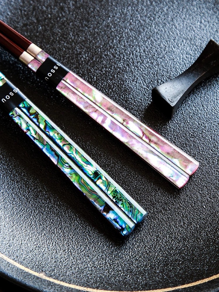 ISSOU Handcrafted Shining Pearl Chopstick Wedding Gift Set - Japanese Chopstick - Hikari Spirits