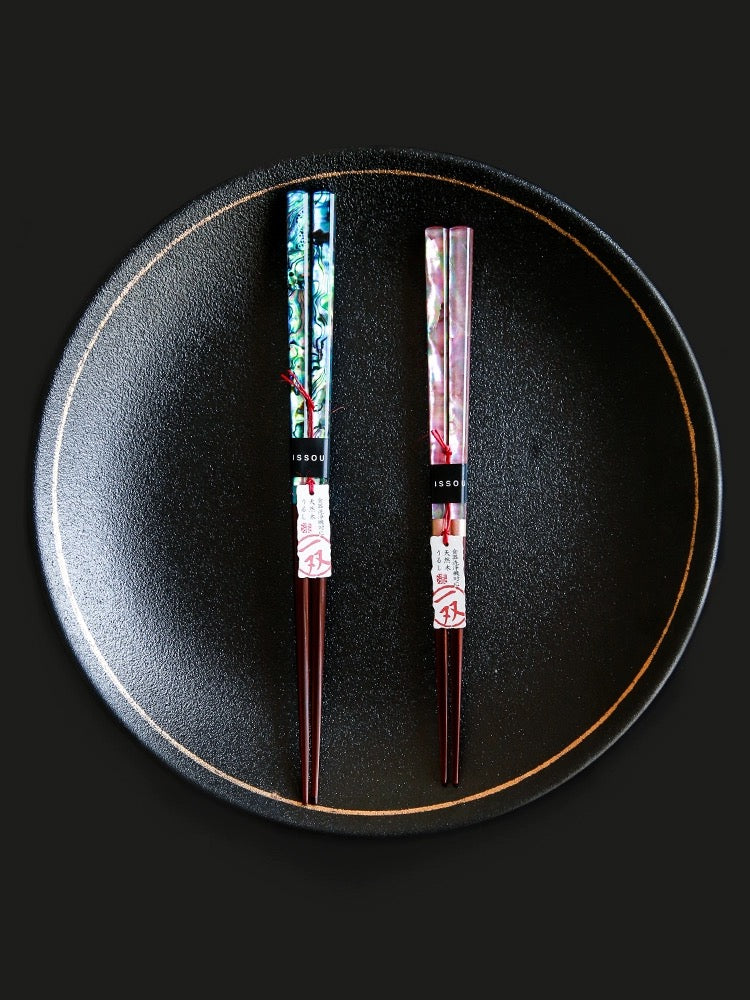 ISSOU Handcrafted Shining Pearl Chopstick Wedding Gift Set - Japanese Chopstick - Hikari Spirits