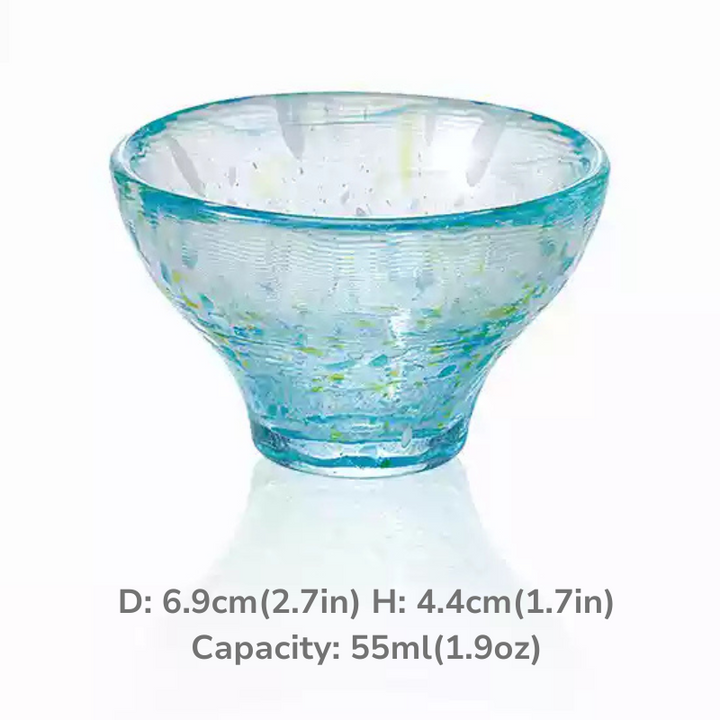 Toyo-Sasaki Colored Glass Sake Cups Housewarming Gift