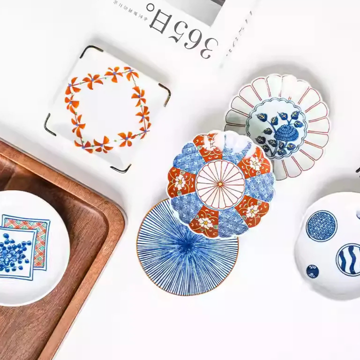 Arita Ware Blue & White Bean Soy Dish