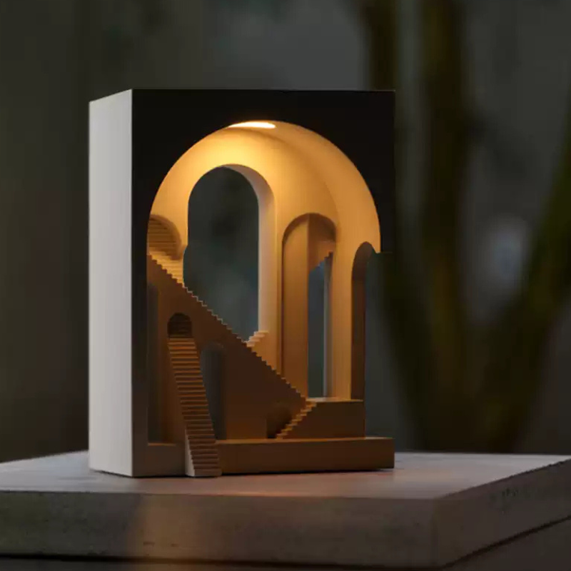 Deisoukoku Ricardo Bofil Concrete Table Lamp