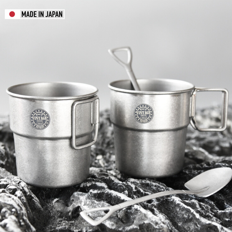 Aoyoshi Stainless Steel Vintage Outdoor Coffee Cup Set – Hikari
