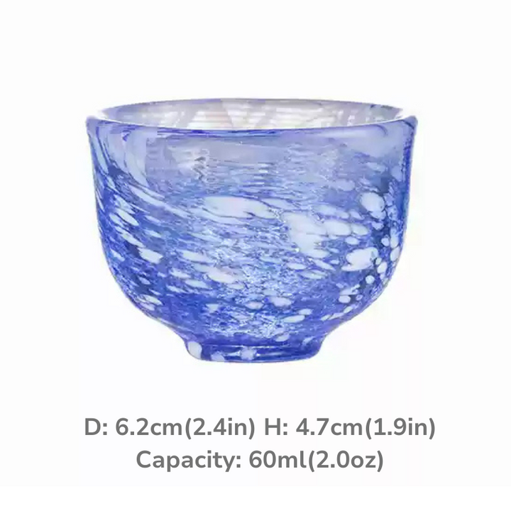 Toyo-Sasaki Colored Glass Sake Cups Housewarming Gift