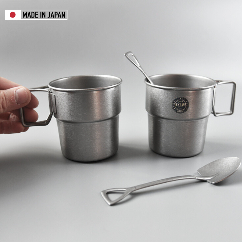 Aoyoshi Stainless Steel Vintage Outdoor Coffee Cup Set – Hikari