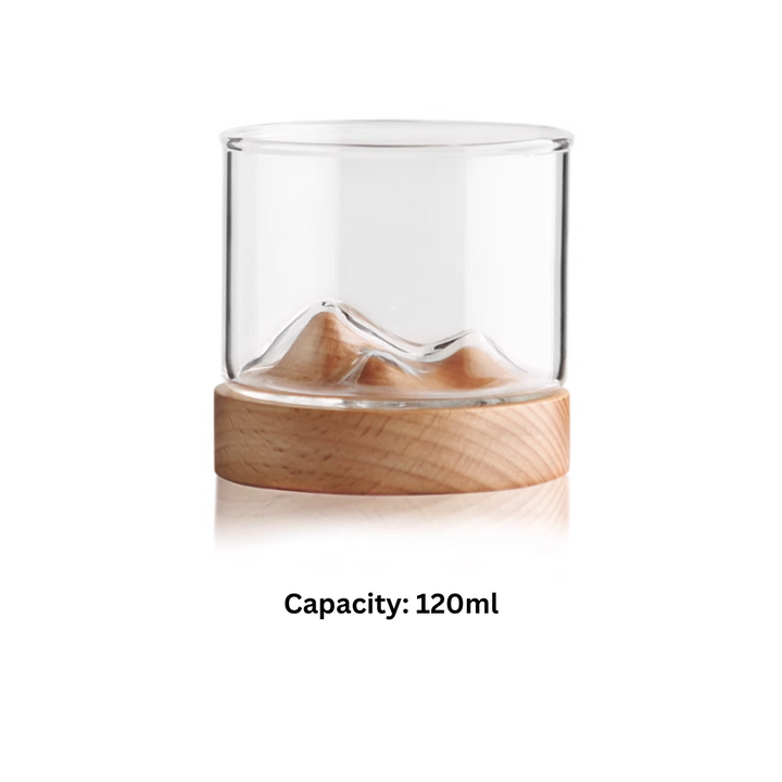 Mokushou Mountain Range Glass Tea Cup