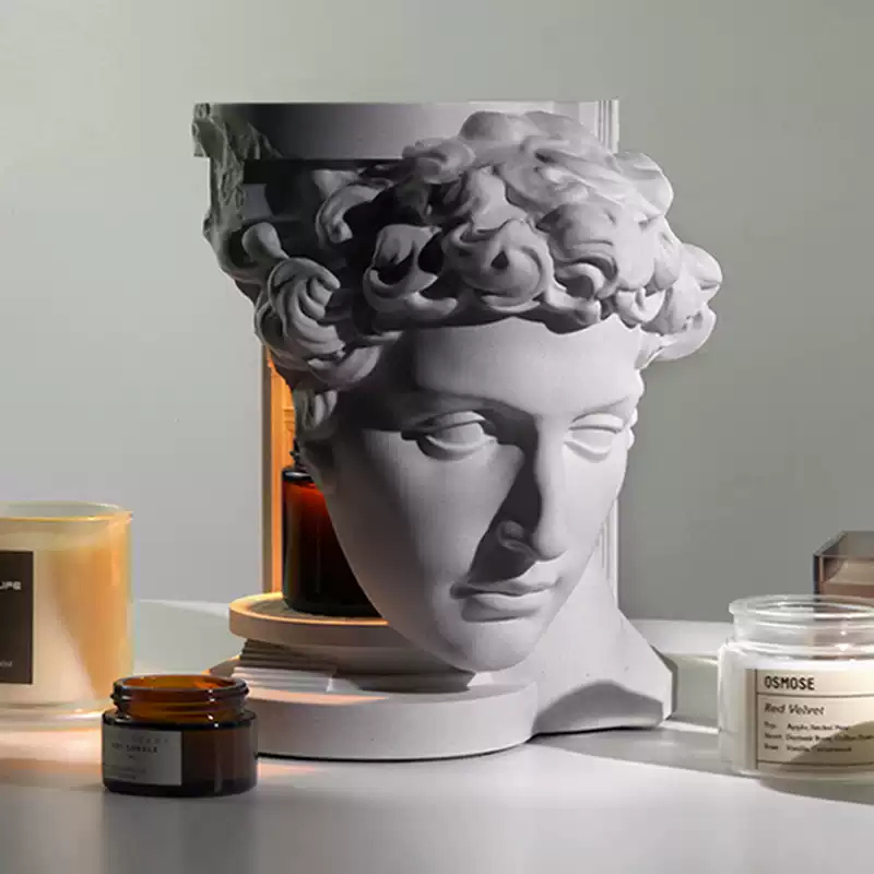 Deisoukoku Giuliano Sculpture Concrete Candle Warmer Lamp – Hikari