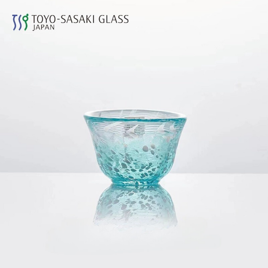 Toyo-Sasaki Wafu Colored Sake Set - Japanese sake cup - Hikari Spirits