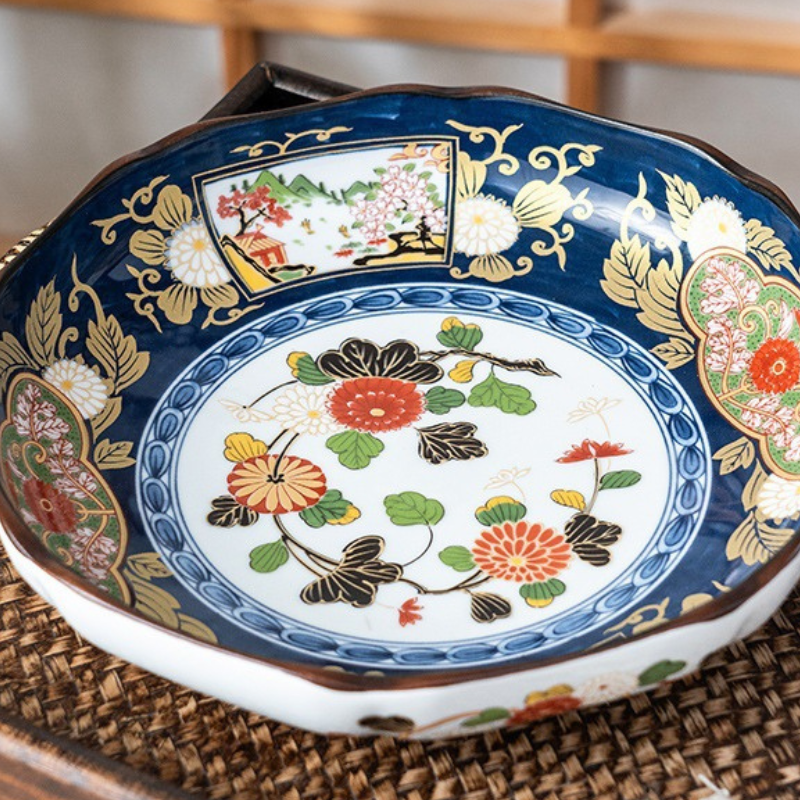 Mino Ware Vintage Ko-Imari Plate Gift Set