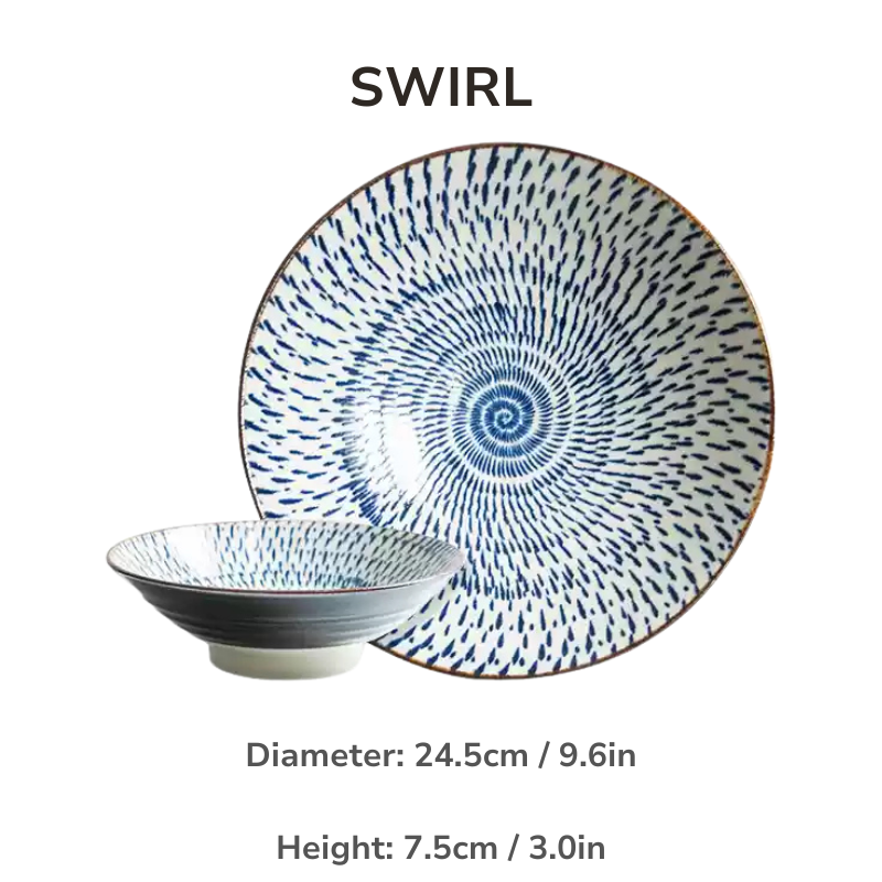 Showa Seito Cone Shaped Ramen Bowl