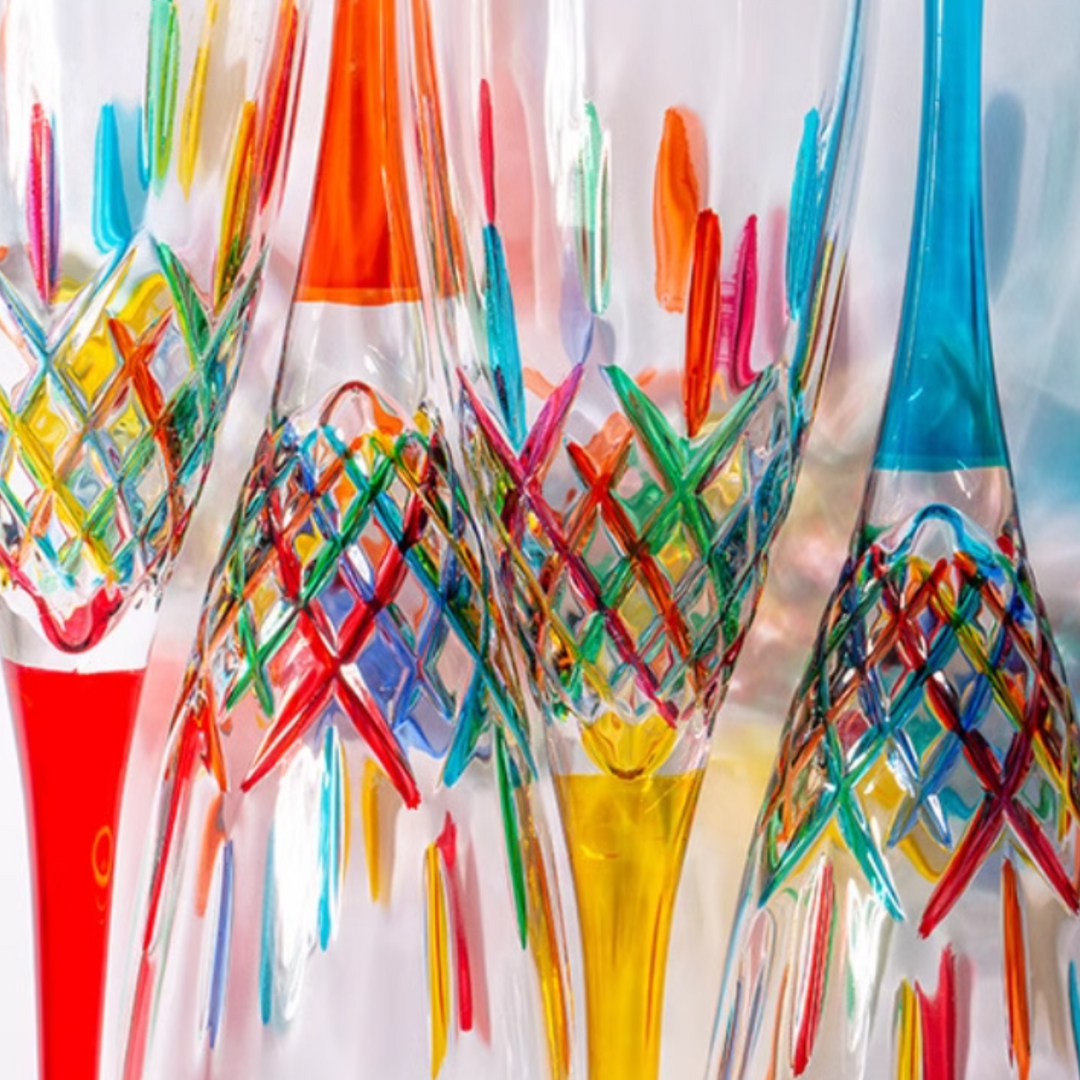 MURANO GLASS ムラノ 金彩 レッド 水差し ピッチャー MURANO GLASS MURANO GLASS ムラノ 金彩 レッド 水差し ピッチャー MURANO GLASS