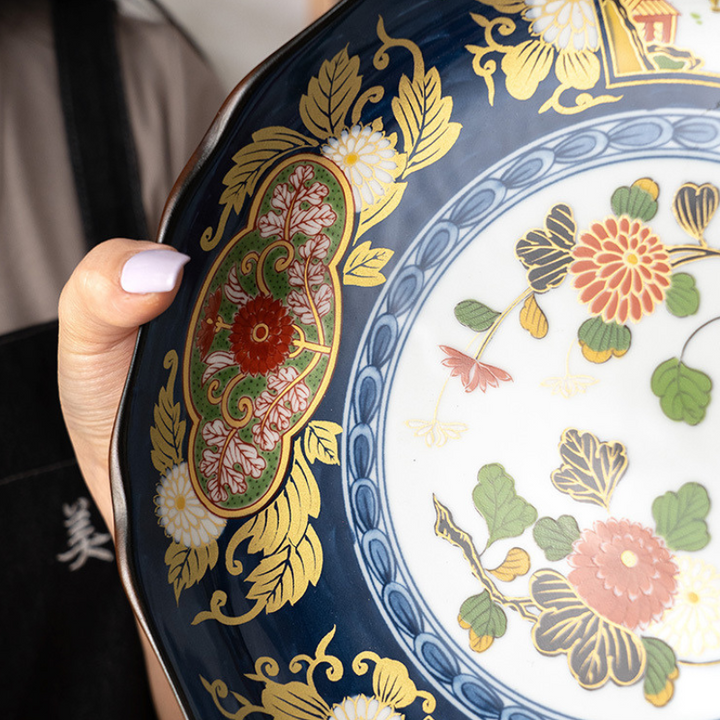 Mino Ware Vintage Ko-Imari Plate Gift Set