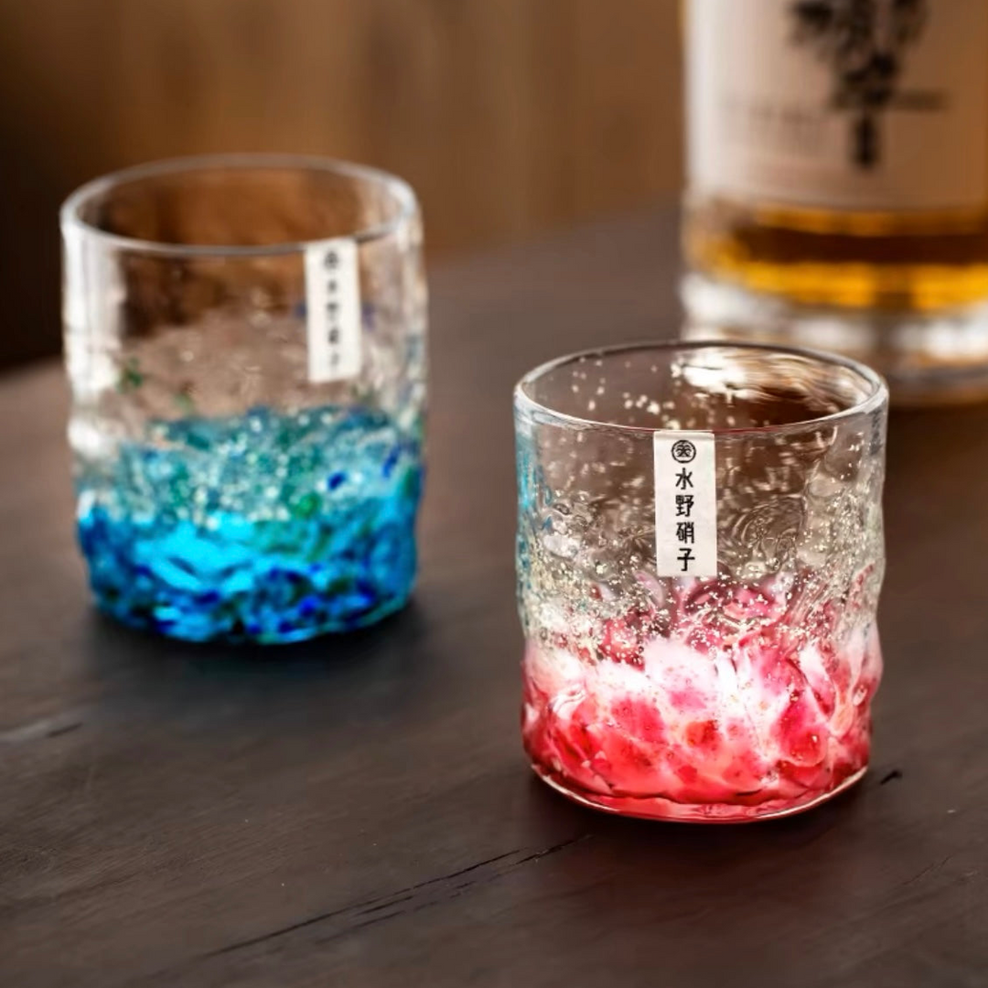 Mizuno Glass Starry Night Glow Whisky Glass - Whisky Glasses - Hikari Spirits